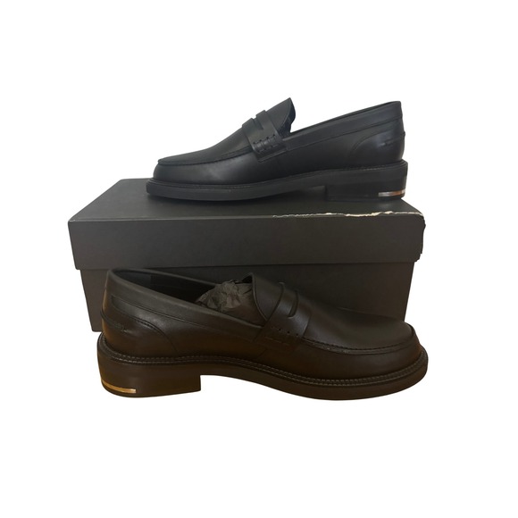 The Kooples NWT Men\'s‎ Leather Moccasins Loafers Black Size FR 42/US 8 MSRP $450 main image 4